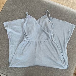 Slate Blue Wideleg Cropped Jumper